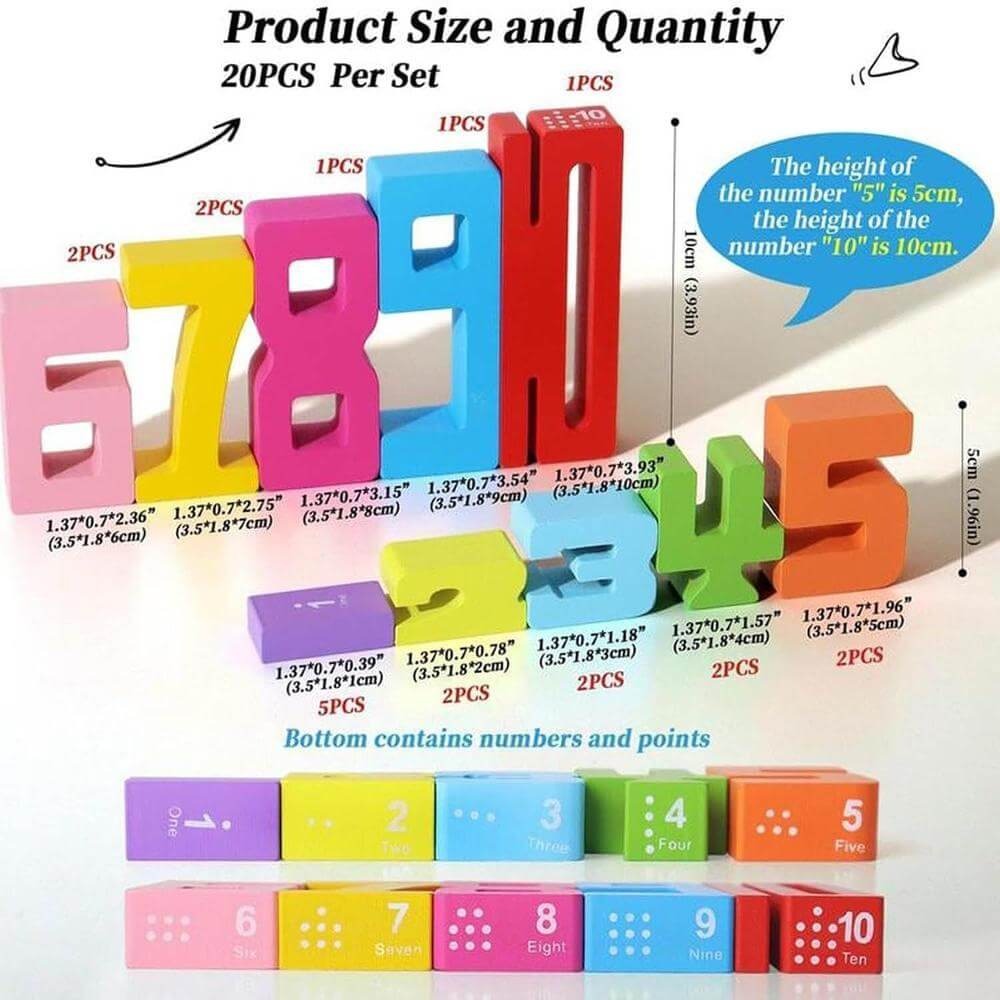 MindBuilders™ - Montessori Wooden Number Toy