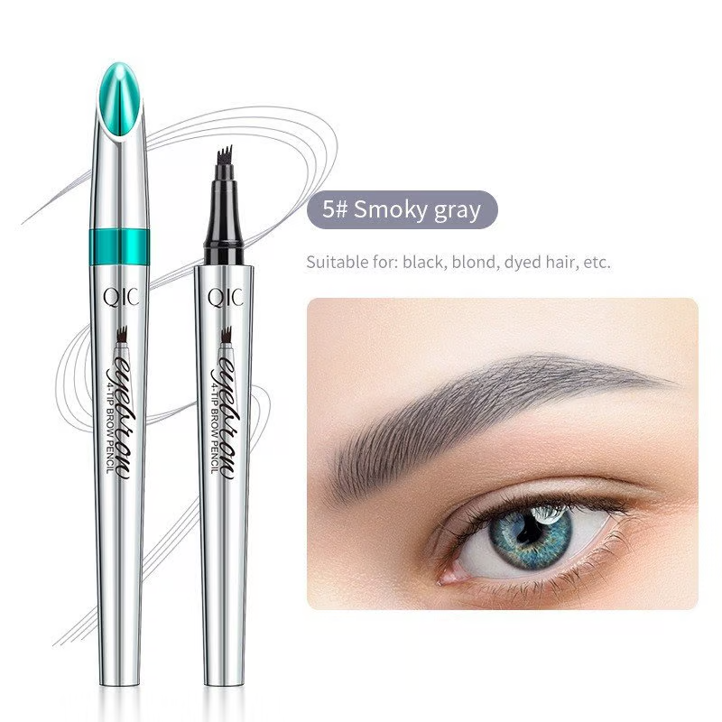 UltraFine™ - 3D Waterproof Microblading Eyebrow Pen 4 Fork Tip Tattoo Pencil (Pack of 2)