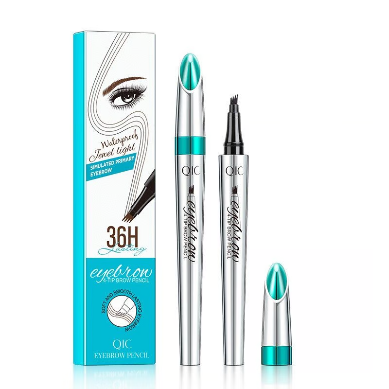 UltraFine™ - 3D Waterproof Microblading Eyebrow Pen 4 Fork Tip Tattoo Pencil (Pack of 2)