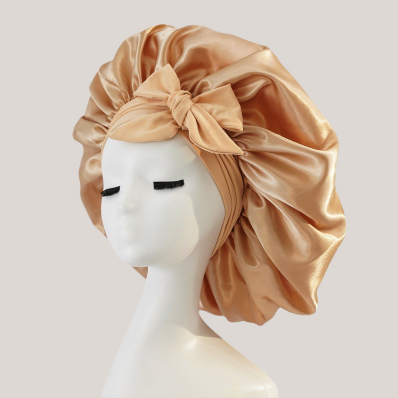 SmoothNight™ - Double Layer Hair Bonnet with Magic Tie Band