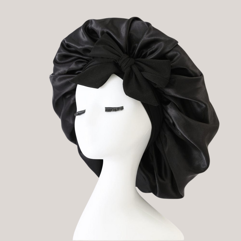 SmoothNight™ - Double Layer Hair Bonnet with Magic Tie Band