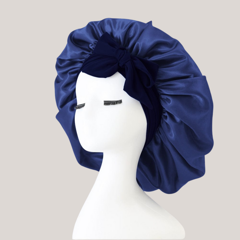 SmoothNight™ - Double Layer Hair Bonnet with Magic Tie Band