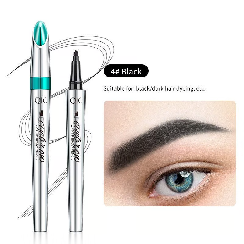 UltraFine™ - 3D Waterproof Microblading Eyebrow Pen 4 Fork Tip Tattoo Pencil (Pack of 2)