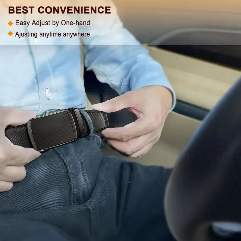 Titan™ - Leather Ratchet Belt With Adjustable Buckle
