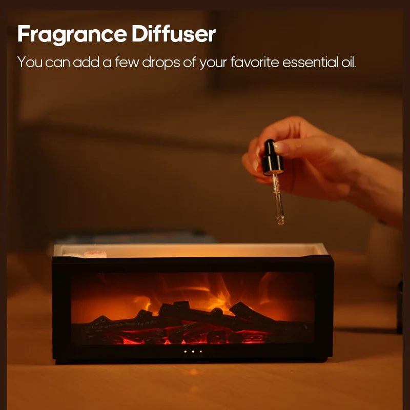 SerenityFlame™ - Fireplace Oil Diffuser (+FREE Essential Oil)