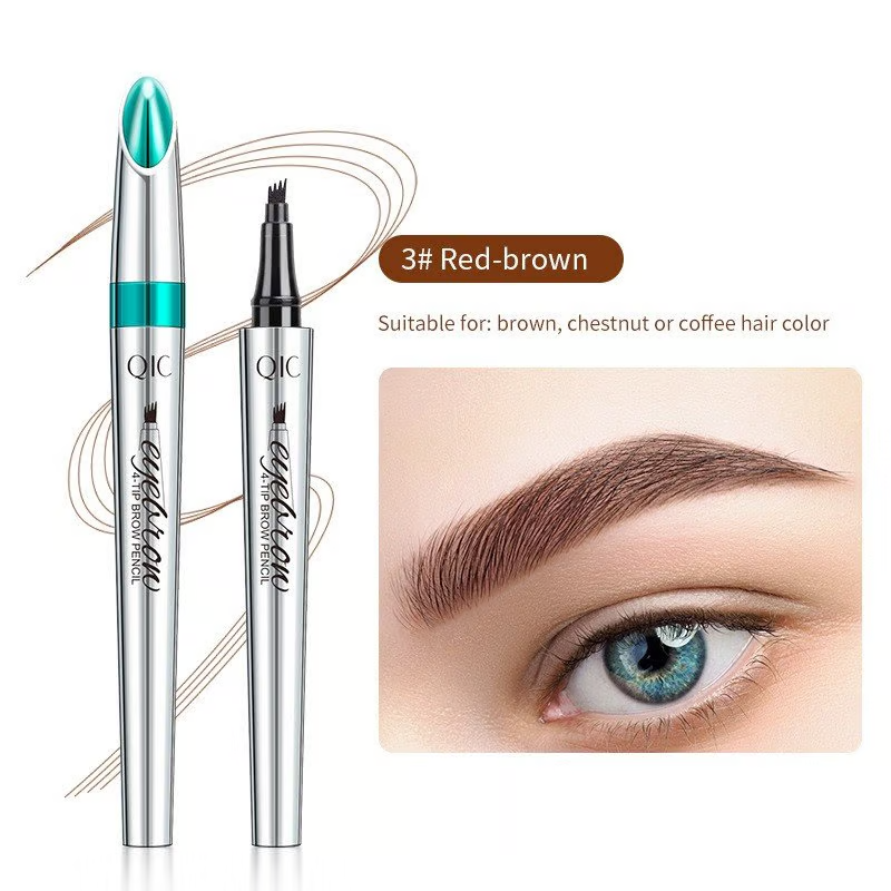 UltraFine™ - 3D Waterproof Microblading Eyebrow Pen 4 Fork Tip Tattoo Pencil (Pack of 2)