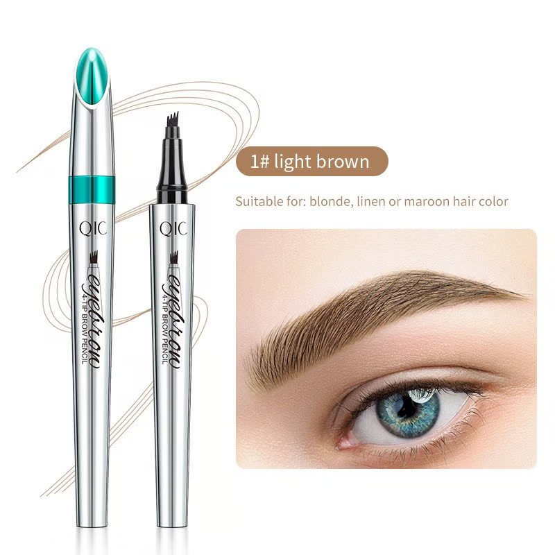 UltraFine™ - 3D Waterproof Microblading Eyebrow Pen 4 Fork Tip Tattoo Pencil (Pack of 2)