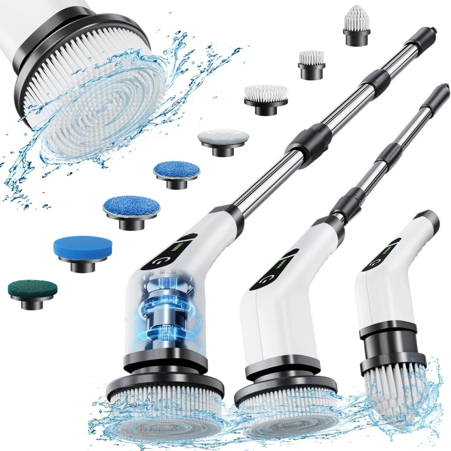 ScrubGo™ - Cordless Electric Spin Scrubber with 9 In 1 Brush Heads