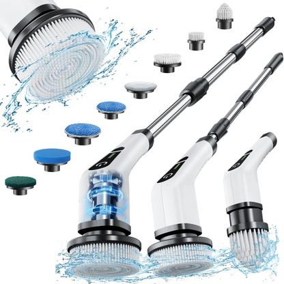 ScrubGo™ - Cordless Electric Spin Scrubber with 9 In 1 Brush Heads