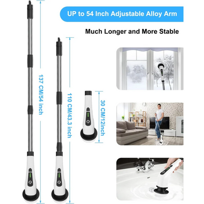 ScrubGo™ - Cordless Electric Spin Scrubber with 9 In 1 Brush Heads