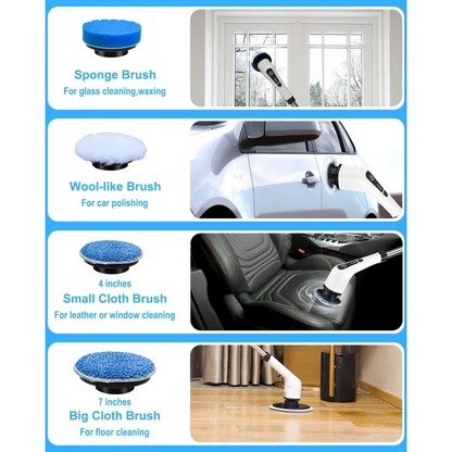 ScrubGo™ - Cordless Electric Spin Scrubber with 9 In 1 Brush Heads