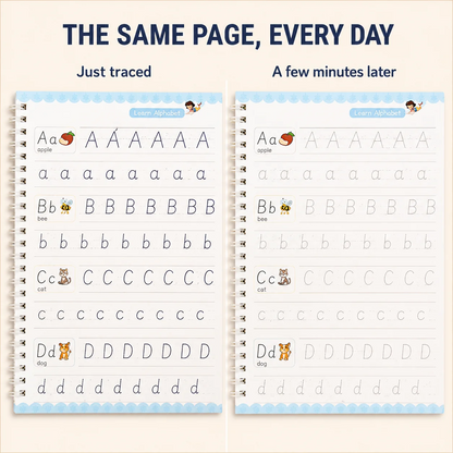 TraceMaster™ — The Screen-Free Grooved Writing Set That Teaches Perfect Handwriting Without the Tears