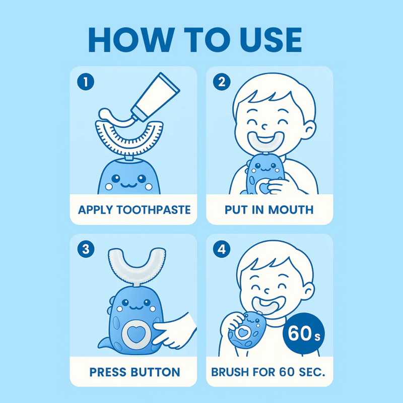 WhizBrush™ - 360º Ultrasonic Toothbrush