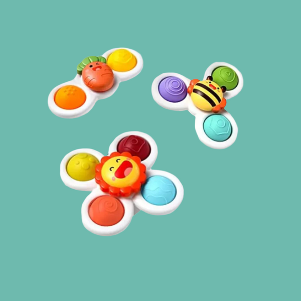 BuzzWhirl™ - Suction Fidget Spinner (3 Pack)