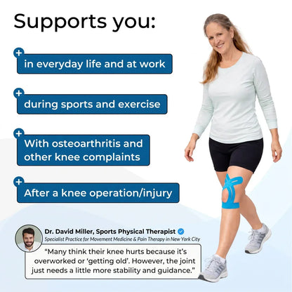 KneeFlex™ – Pre-Cut Knee Support That Moves With You