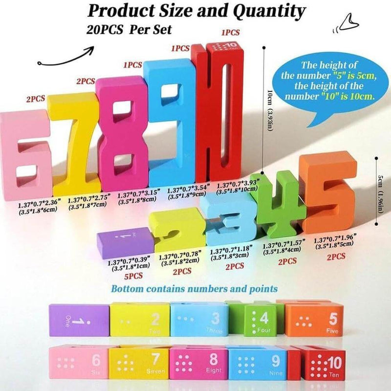 MindBuilders™ - Montessori Wooden Number Toy