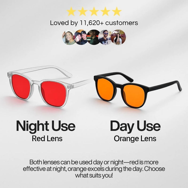 NoctiBloc™ - Unisex Red Lens Blue Light Glasses