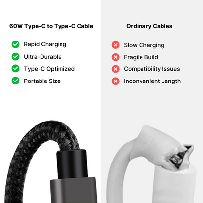 60W Type-C to Type-C Cable