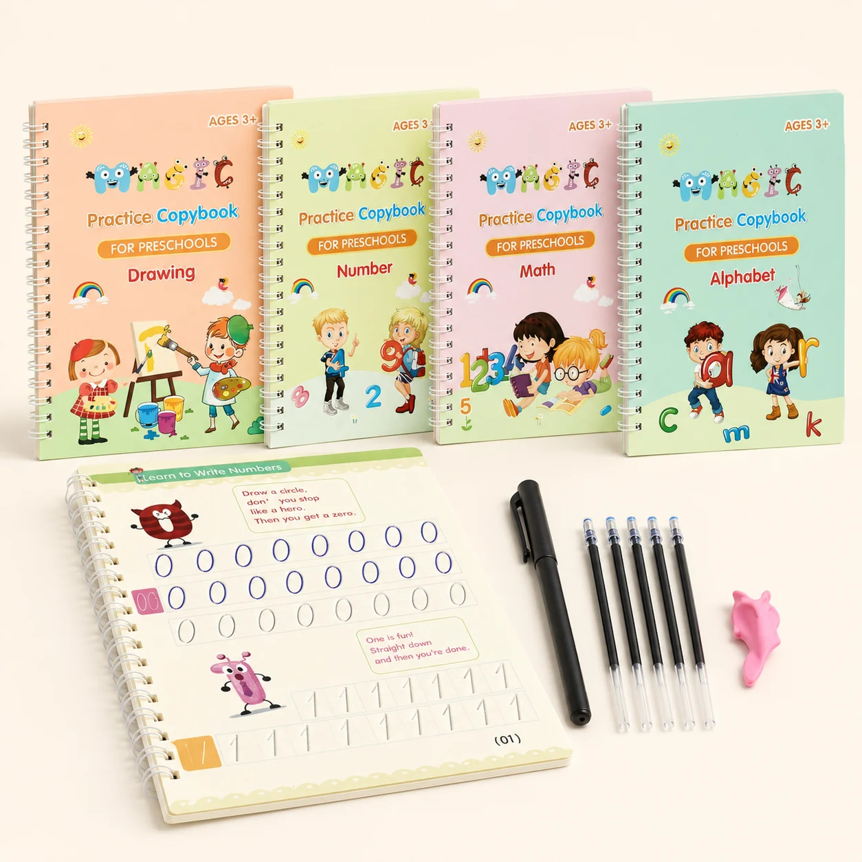 TraceMaster™ — The Screen-Free Grooved Writing Set That Teaches Perfect Handwriting Without the Tears