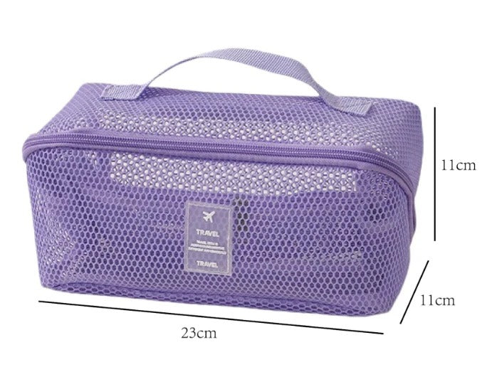 VeaVue™ - Large Mesh Makeup Bag – Lightweight & Big Capacity