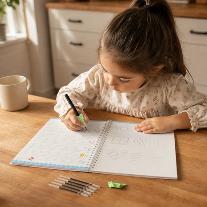 TraceMaster™ — The Screen-Free Grooved Writing Set That Teaches Perfect Handwriting Without the Tears